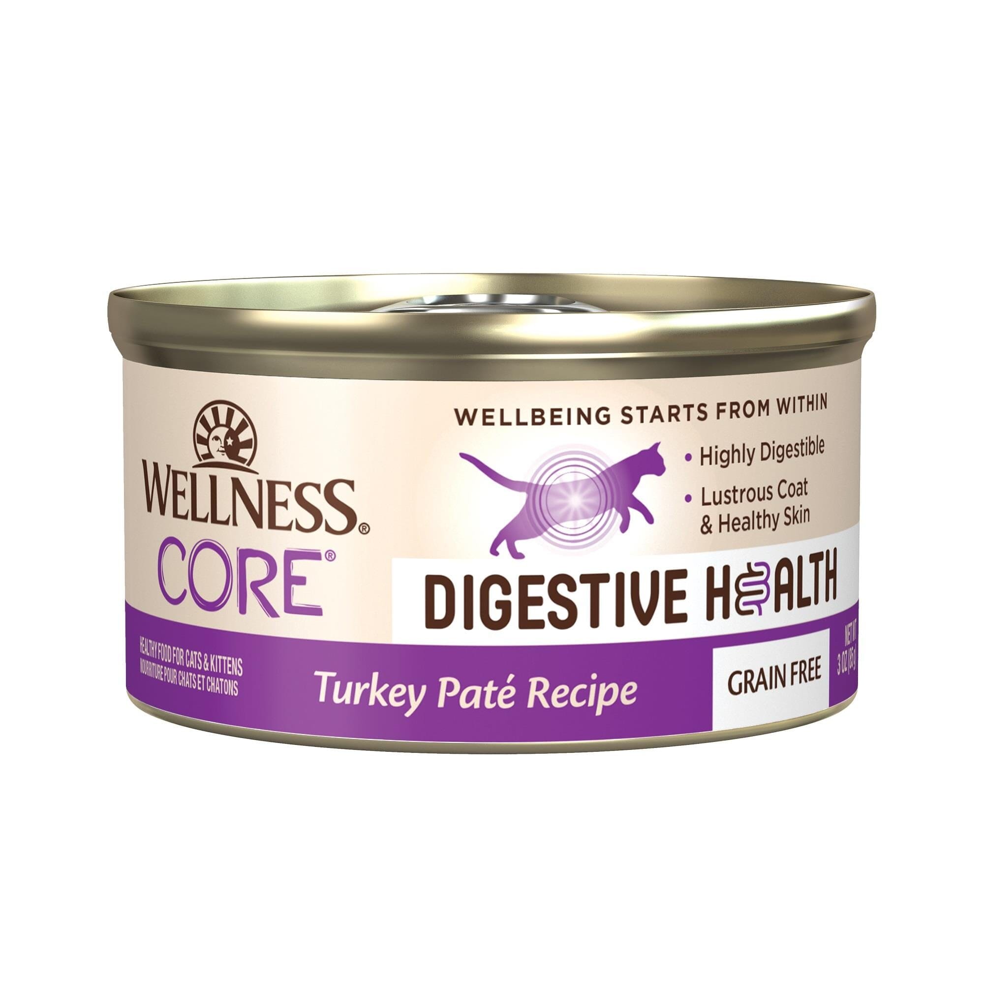 Wellness Core Digestive Health Turkey Pate Recipe Canned Cat Food  