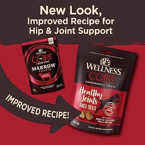 Wellness CORE Healthy Joints Grain-Free Beef and Chicken Recipe Crunchy Baked Dog Treats - 8 Oz