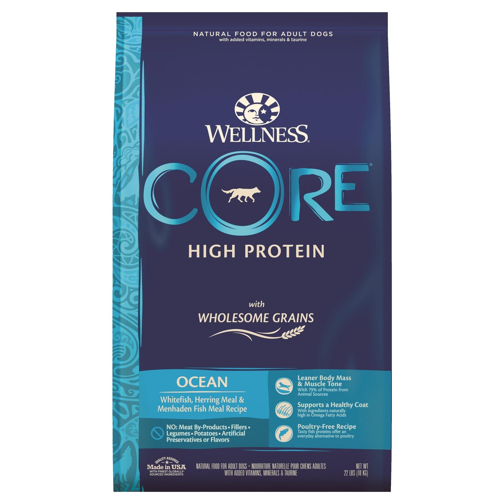 Wellness CORE High Protein Wholesome Grains Ocean Recipe Dry Dog Food  