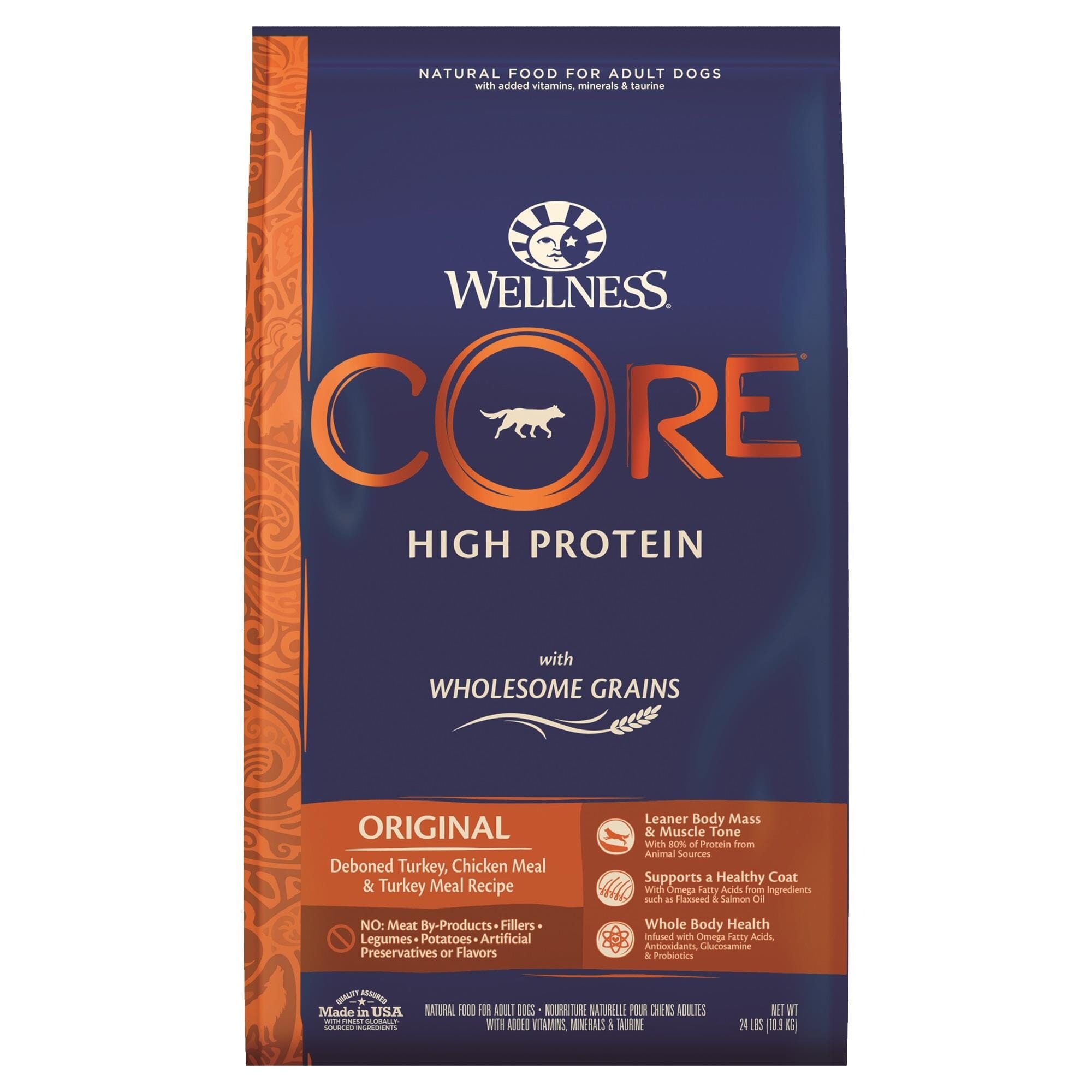 Wellness CORE High Protein Wholesome Grains Original Recipe Dry Dog Food  