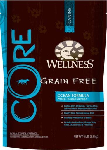 Wellness CORE Natural Grain Free Ocean Whitefish, Herring & Salmon Recipe Dry Dog Food  