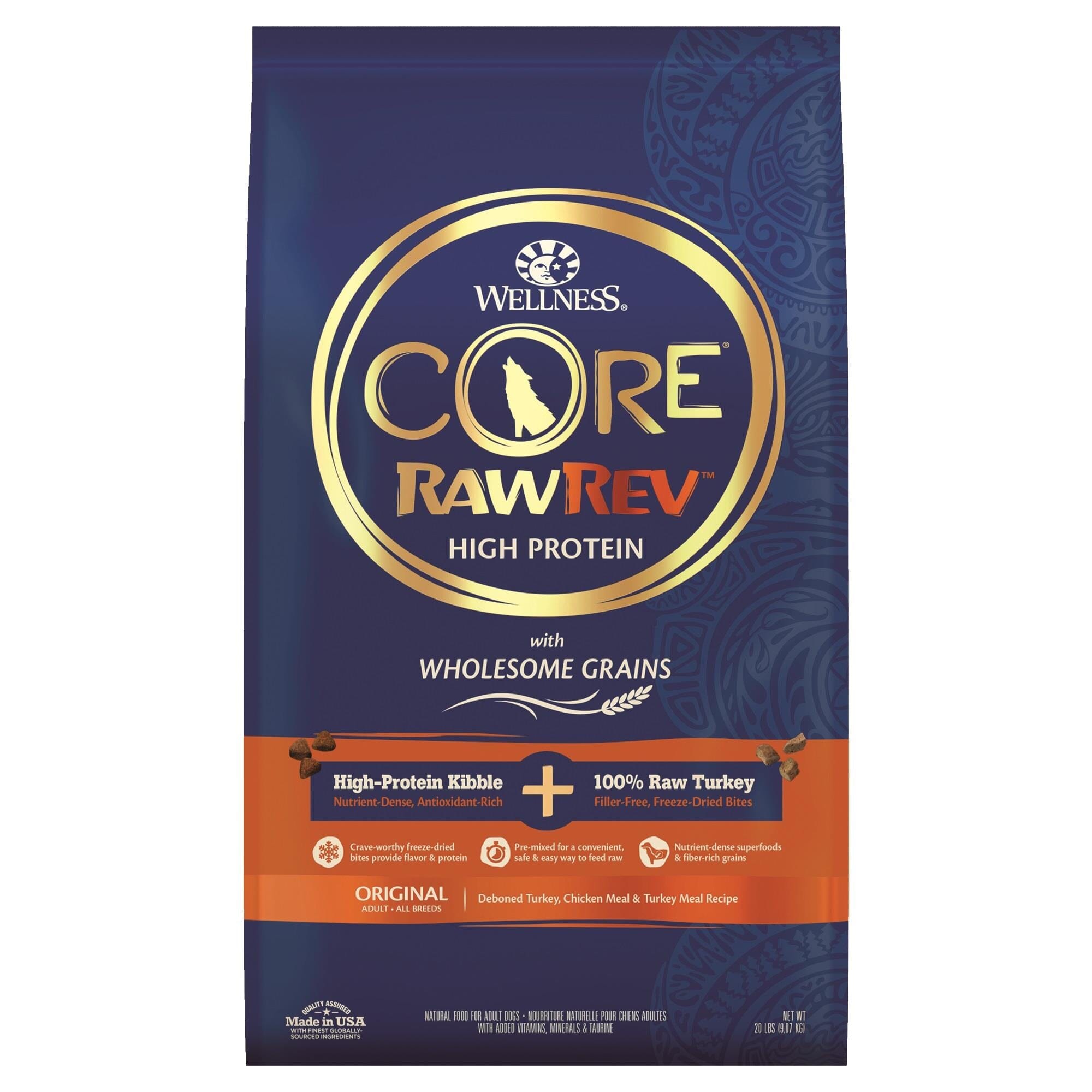 Wellness CORE RawRev Wholesome Grains Original Recipe Dry Dog Food  
