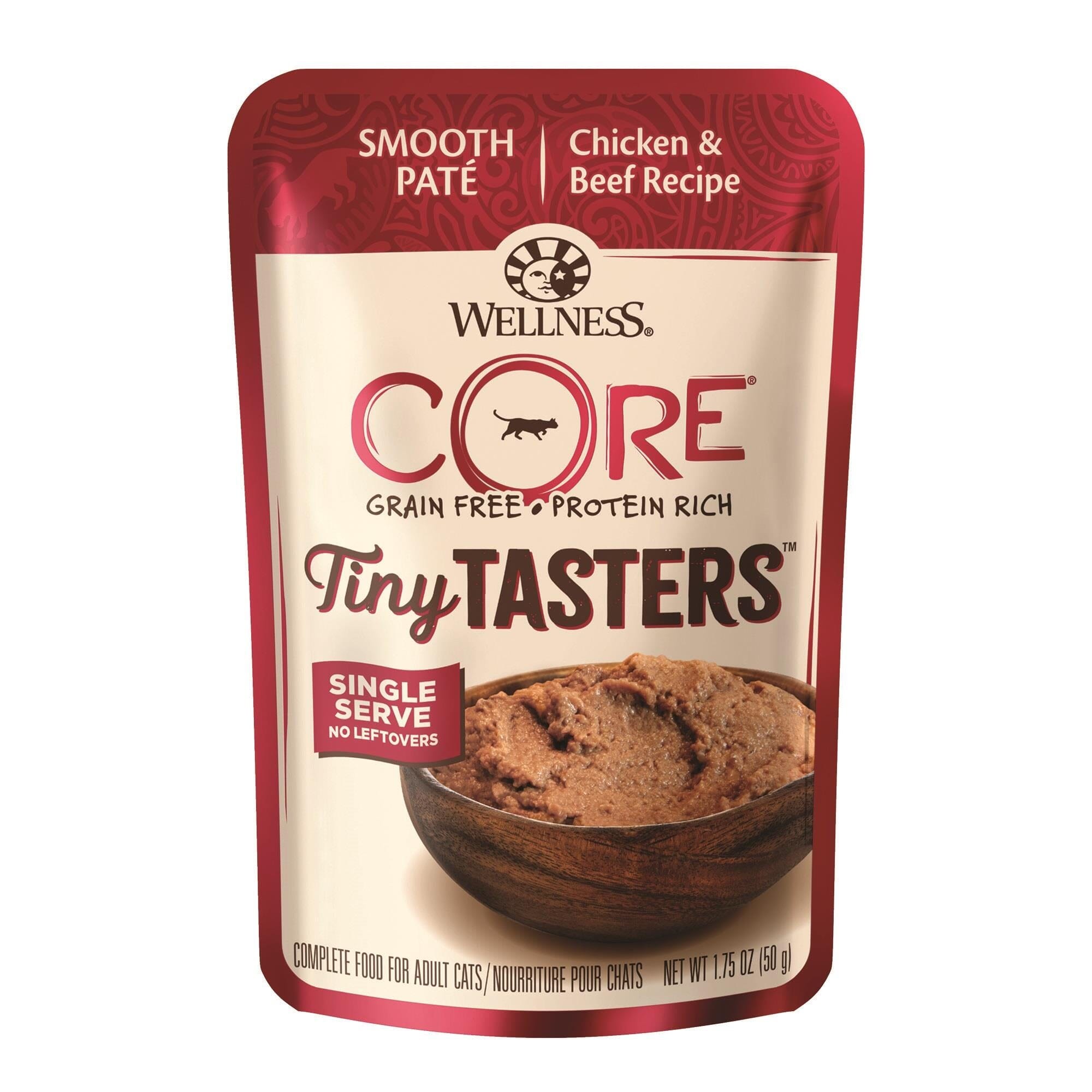 Wellness CORE Tiny Tasters Chicken & Beef Pate Wet Cat Food  