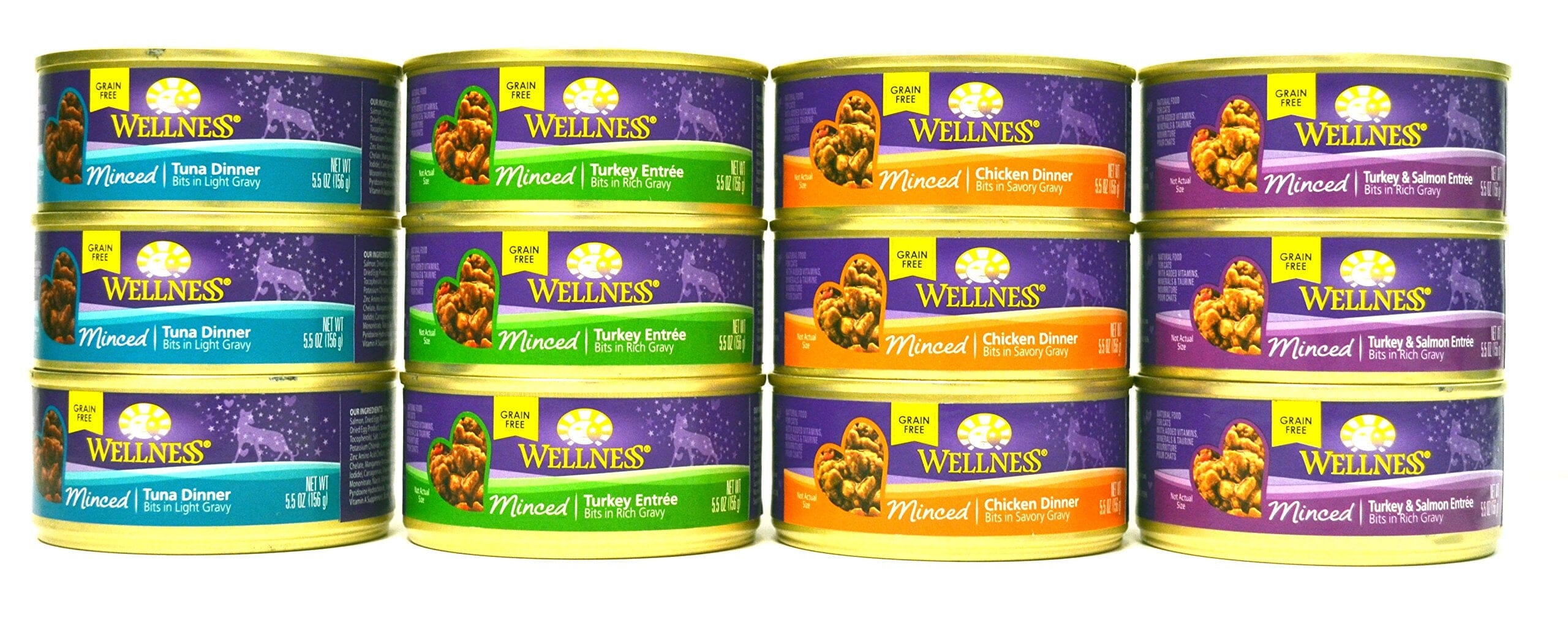 Wellness Grain Free Natural Minced Chicken Dinner Wet Canned Cat Food  