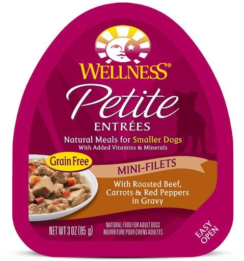 Wellness Petite Entrees Mini-Filets Grain Free Natural Roasted Beef Recipe Wet Dog Food  