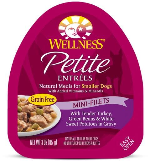 Wellness Petite Entrees Mini-Filets Grain Free Tender Turkey Recipe Wet Dog Food  