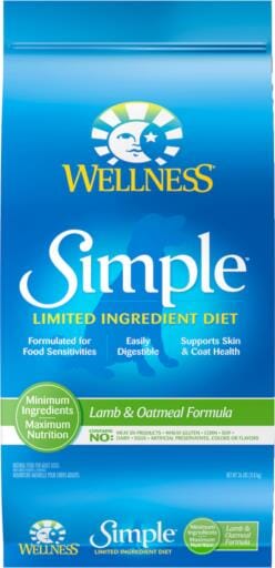 Wellness Simple Natural Limited Ingredient Diet Lamb and Oatmeal Recipe Dry Dog Food  
