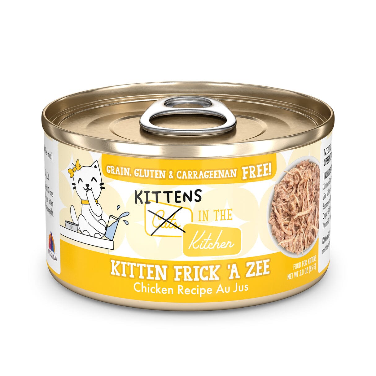 Weruva Cats in the Kitchen Grain-Free Frick 'A Zee Chicken Canned Kitten Cat Food - 3 Oz - Case of 12