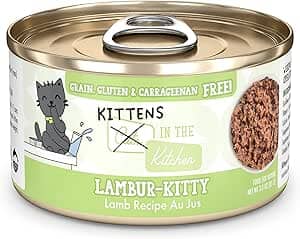 Weruva Cats in the Kitchen Grain-Free Kitten Lambur-Kitty Lamb Canned Kitten Cat Food - 3 Oz - Case of 12