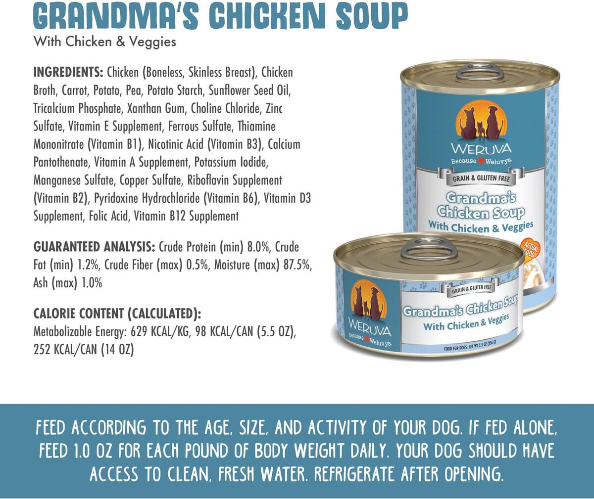 Weruva Chicken Soup Canned Dog Food - 5.5 Oz - Case of 24  