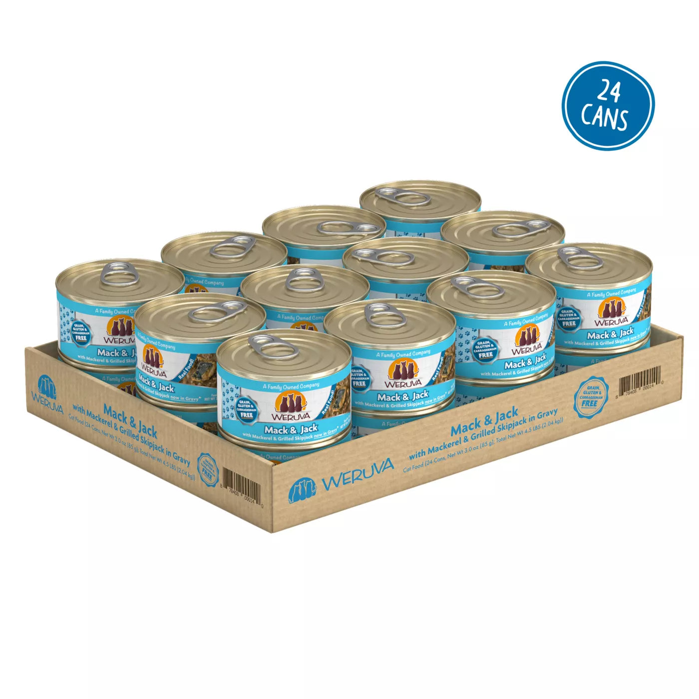 Weruva Mack Jack Canned Cat Food - 3 Oz - Case of 24  