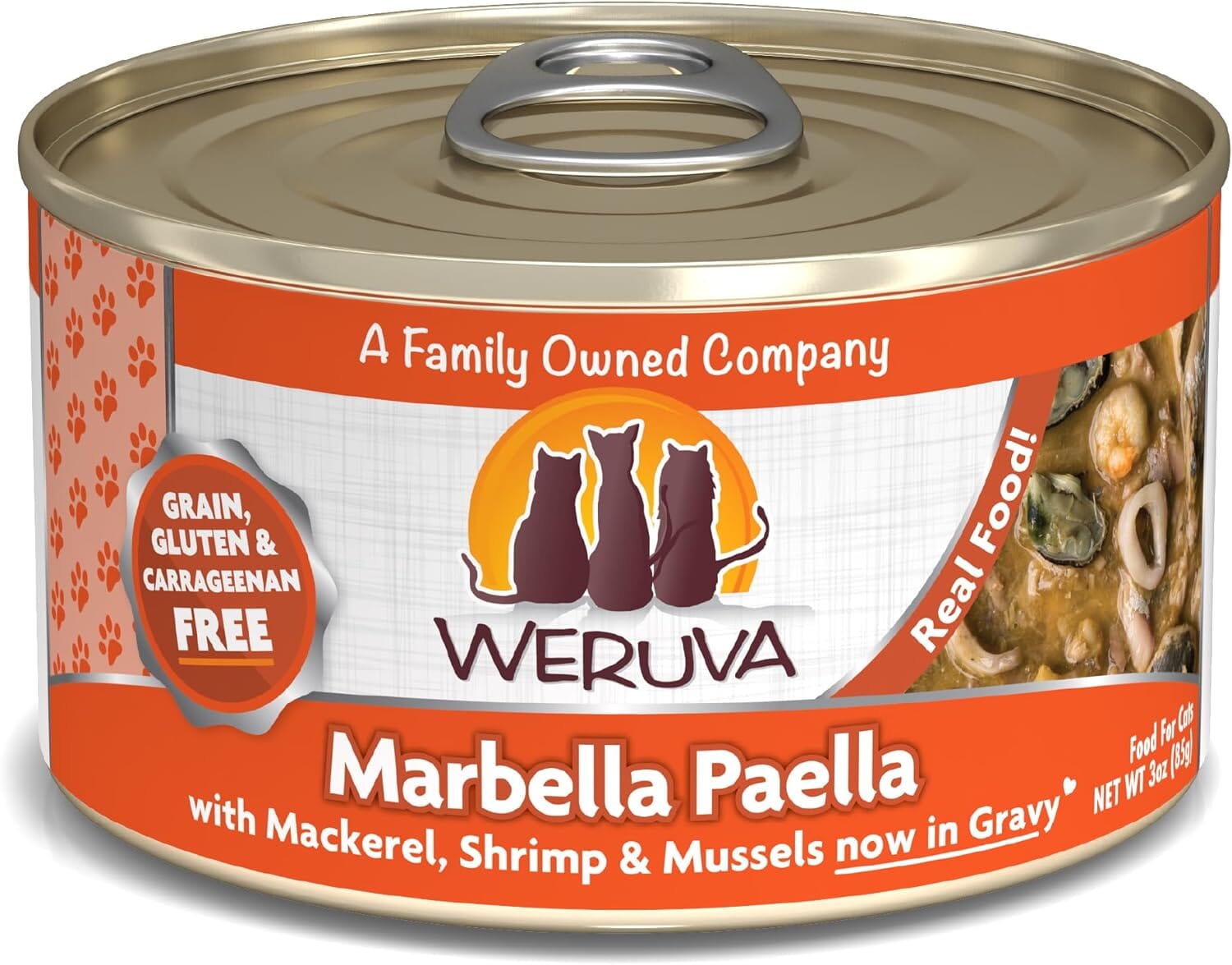 Weruva Marbella Paella Canned Cat Food - 3 Oz - Case of 24  