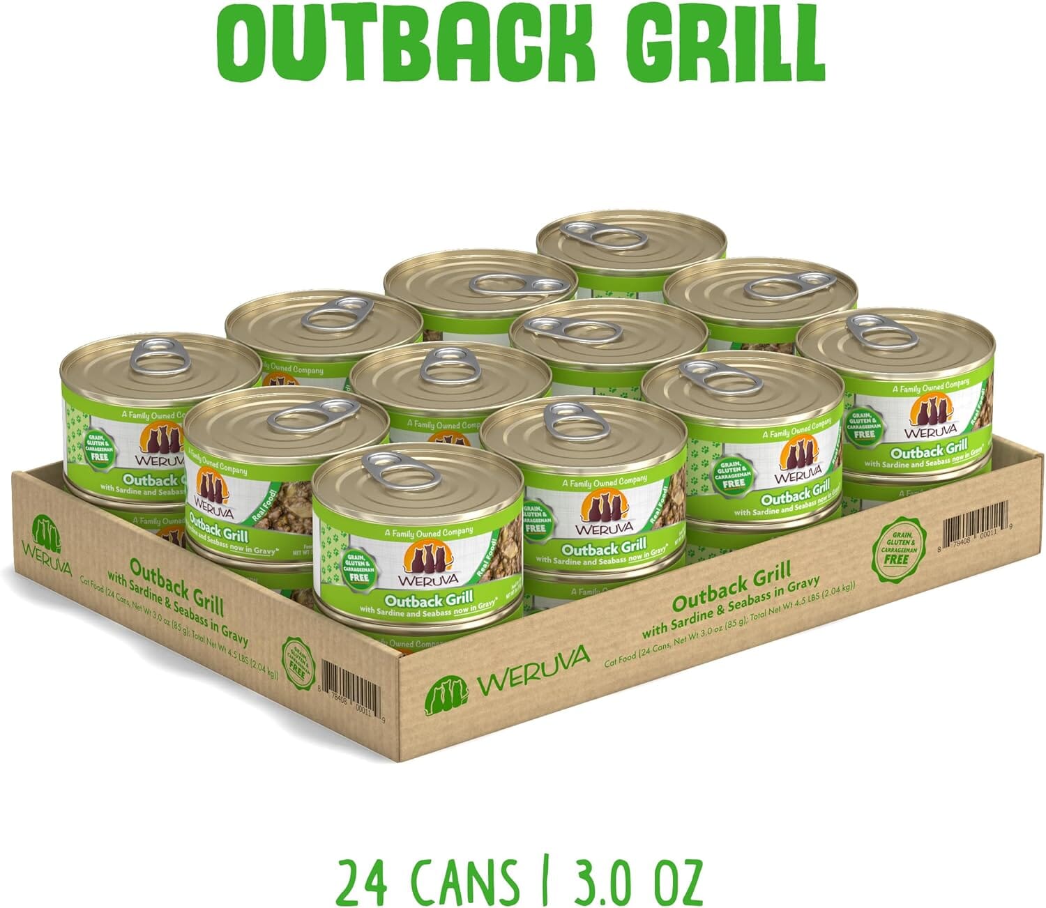 Weruva Outback Grill Canned Cat Food - 3 Oz - Case of 24  