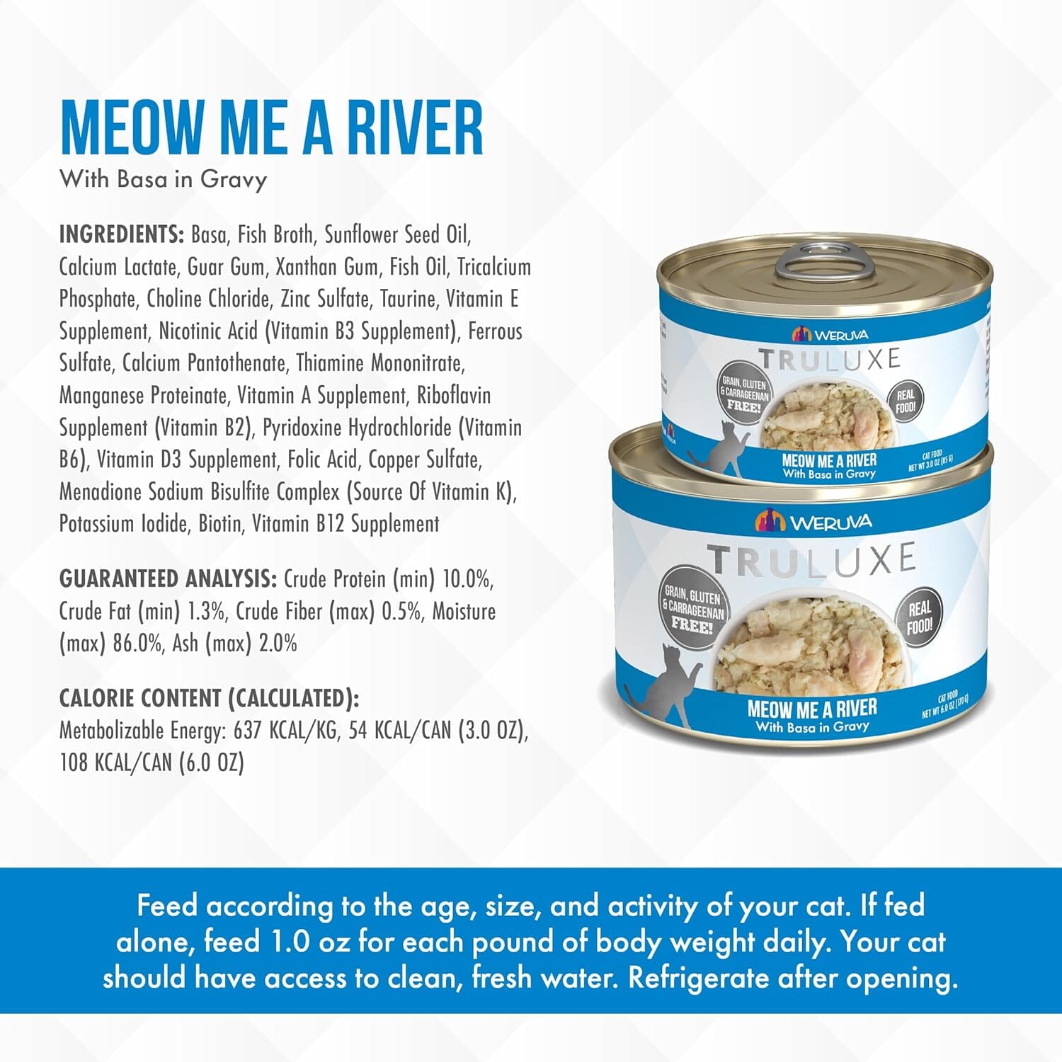 Weruva TruLuxe Meow-Me-a-River Canned Cat Food - 6 Oz - Case of 24  