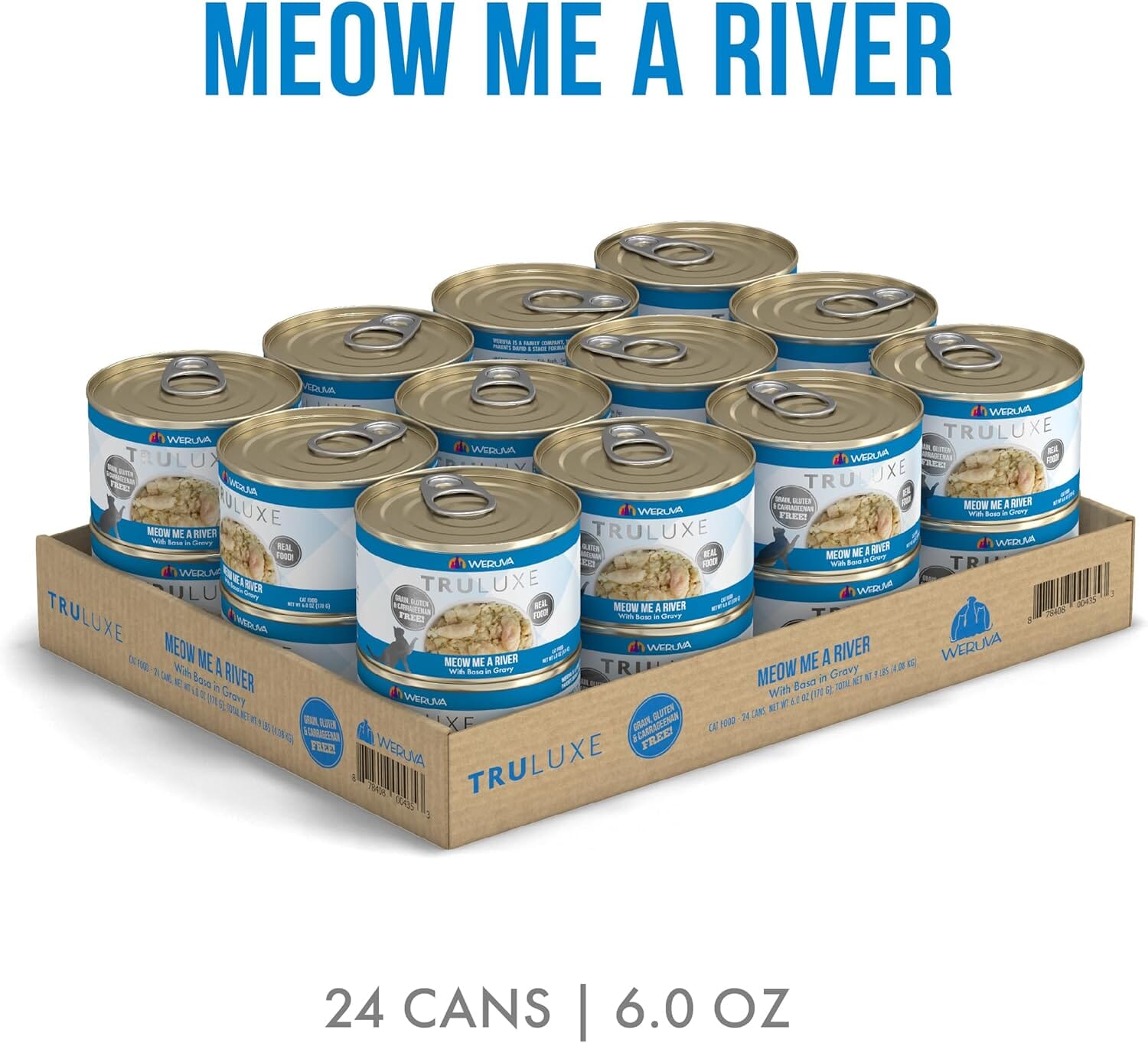 Weruva TruLuxe Meow-Me-a-River Canned Cat Food - 6 Oz - Case of 24  