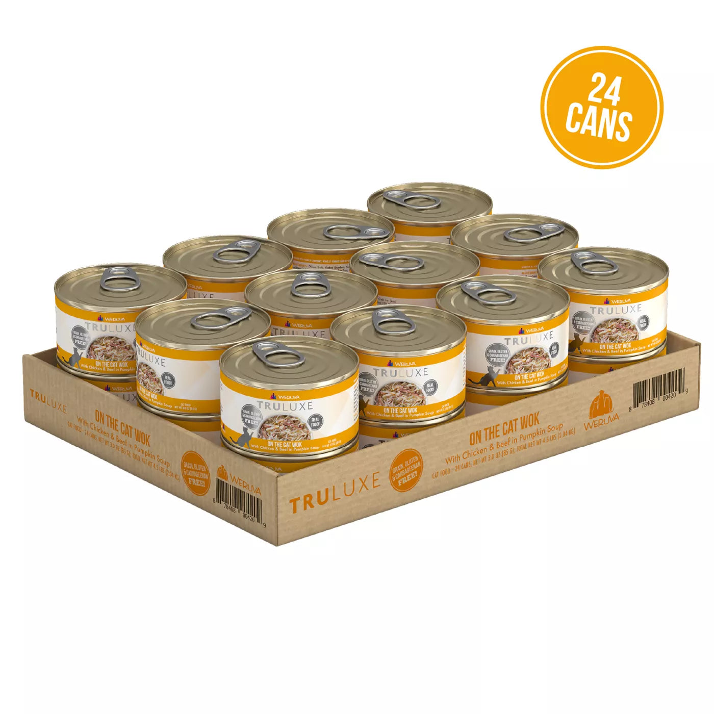 Weruva TruLuxe On-The-Cat-Wok Canned Cat Food - 3 Oz - Case of 24  
