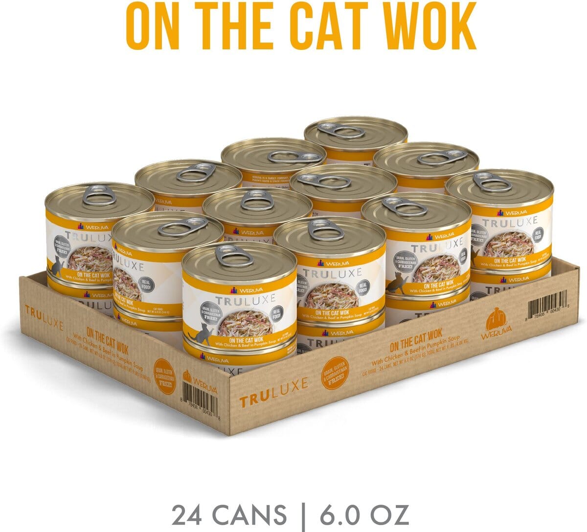 Weruva TruLuxe On-The-Cat-Wok Canned Cat Food - 6 Oz - Case of 24  