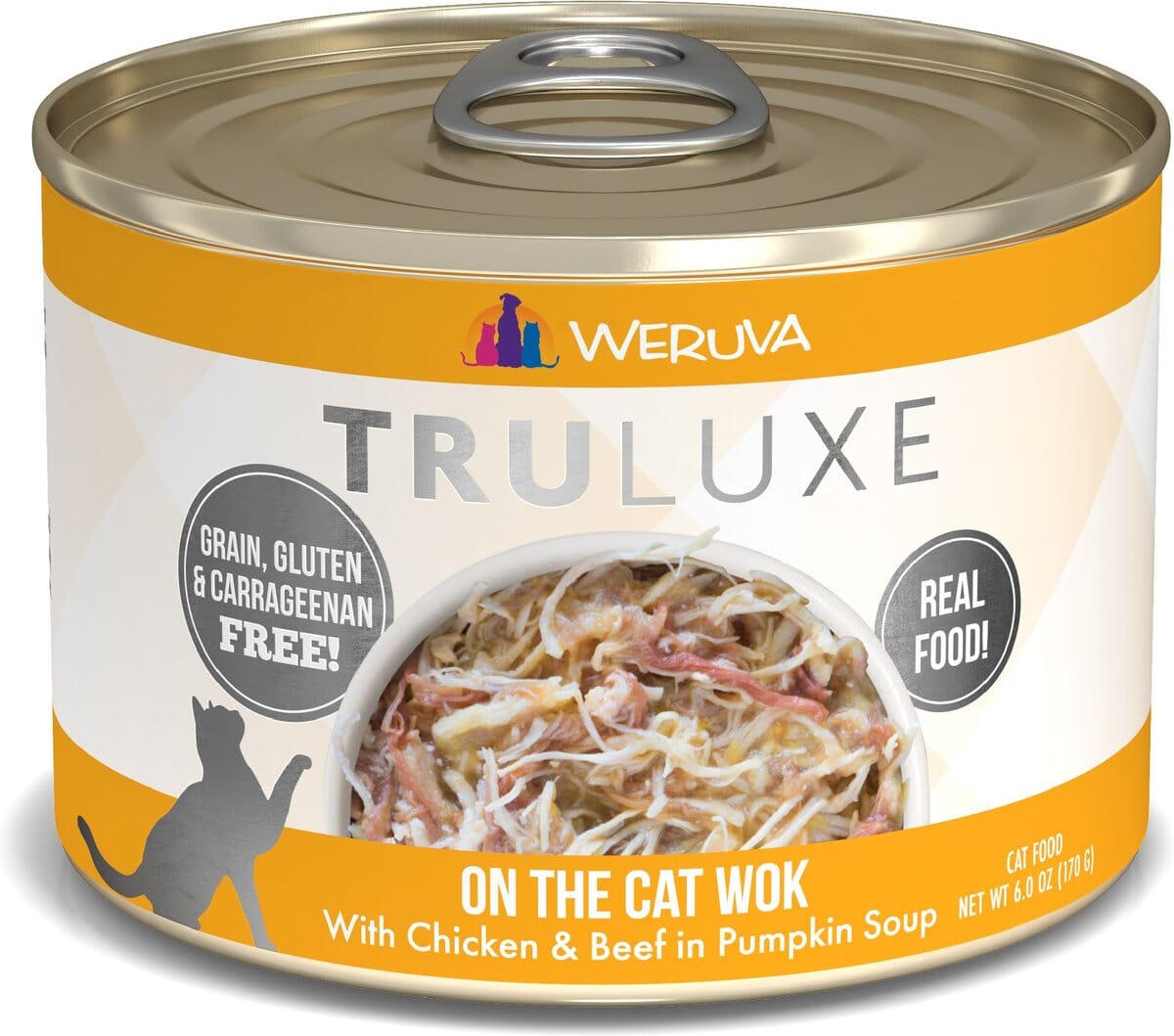 Weruva TruLuxe On-The-Cat-Wok Canned Cat Food - 6 Oz - Case of 24  