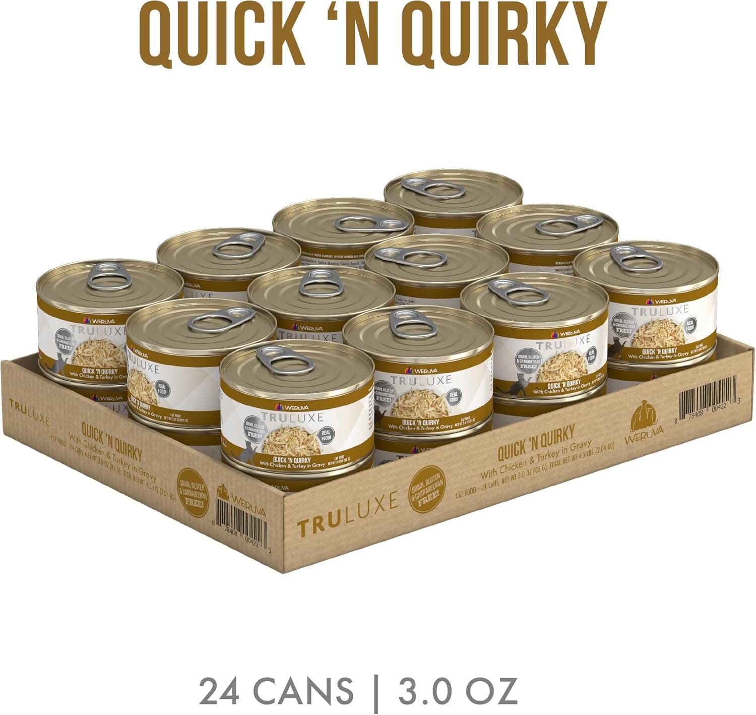 Weruva TruLuxe Quick N' Quirky Canned Cat Food - 3 Oz - Case of 24  