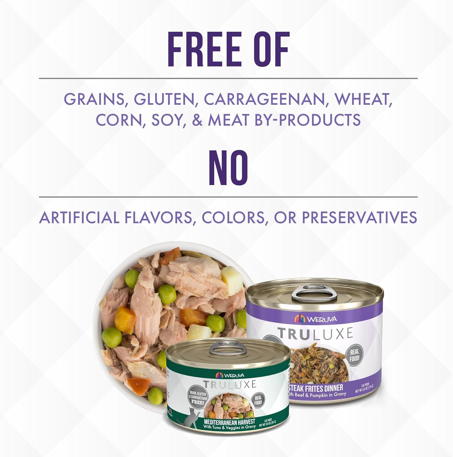 Weruva TruLuxe Steak Frites Canned Cat Food - 3 Oz - Case of 24  