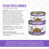 Weruva TruLuxe Steak Frites Canned Cat Food - 3 Oz - Case of 24  