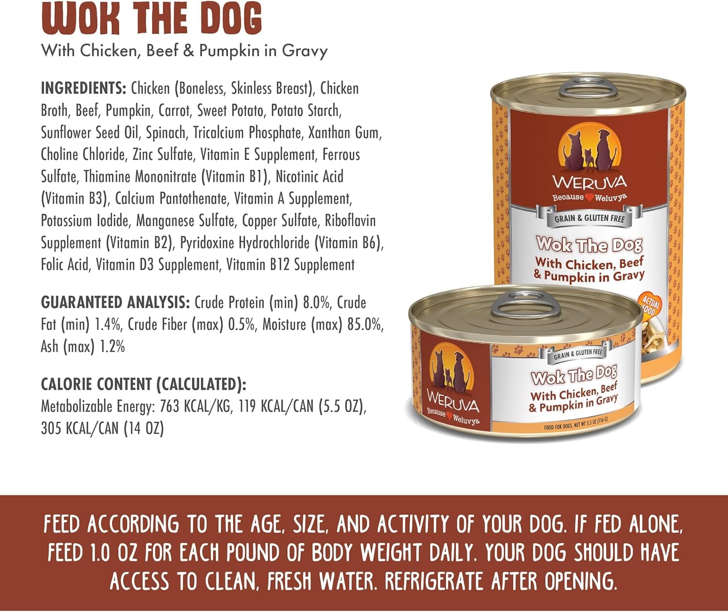 Weruva Wok-the-Dog Canned Dog Food - 14 Oz - Case of 12  