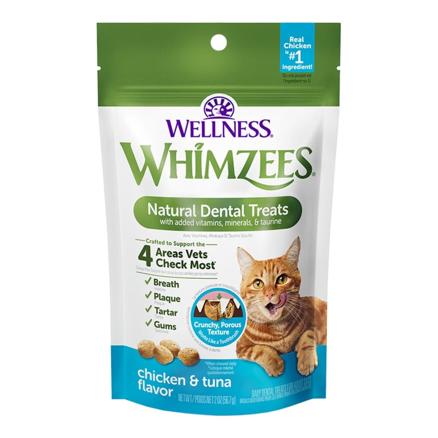 Whimzees Chicken and Tuna Flavored Dental Cat Treats