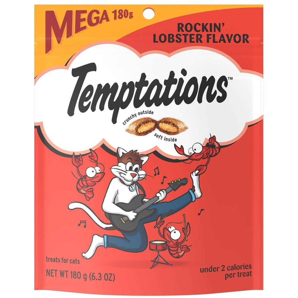 Whiskas Temptations Rockin Lobster Soft and Crunchy Cat Treats - 6.35 oz