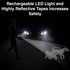 Wigzi Dual-Dog Walking with LED Light and Reflective Gel Handle Retractable Dog Leash - Small/Medium - Up to 10 Feet  