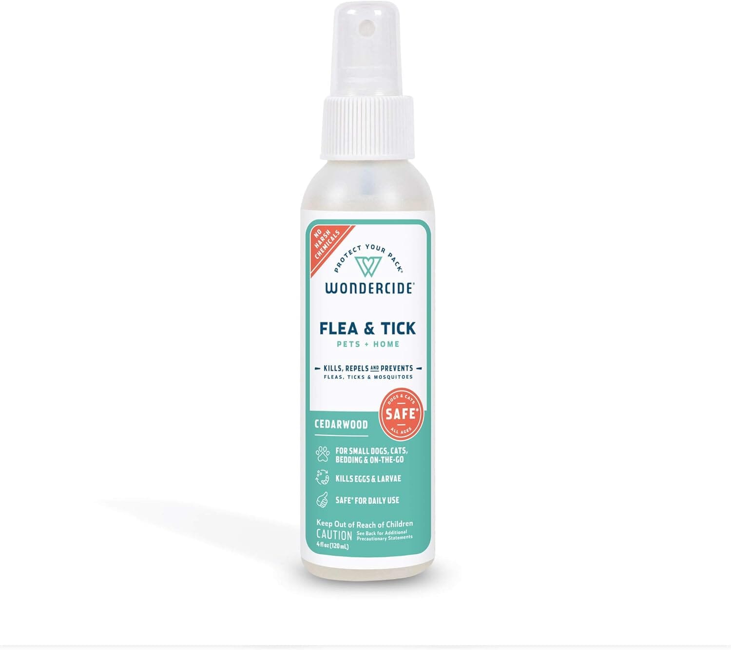 Wondercide Mosquito Flea and Tick Spray for Pets and Home - Cedarwood - 4 oz Bottle