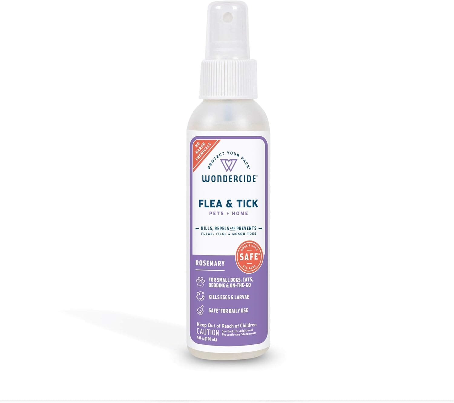 Wondercide Mosquito Flea and Tick Spray for Pets and Home - Rosemary - 4 oz Bottle