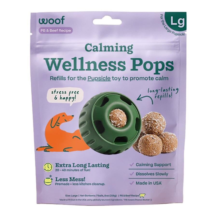 Woof Pops Calming Support and Vitamin Dog Treats - Pupsicle Refill Pops