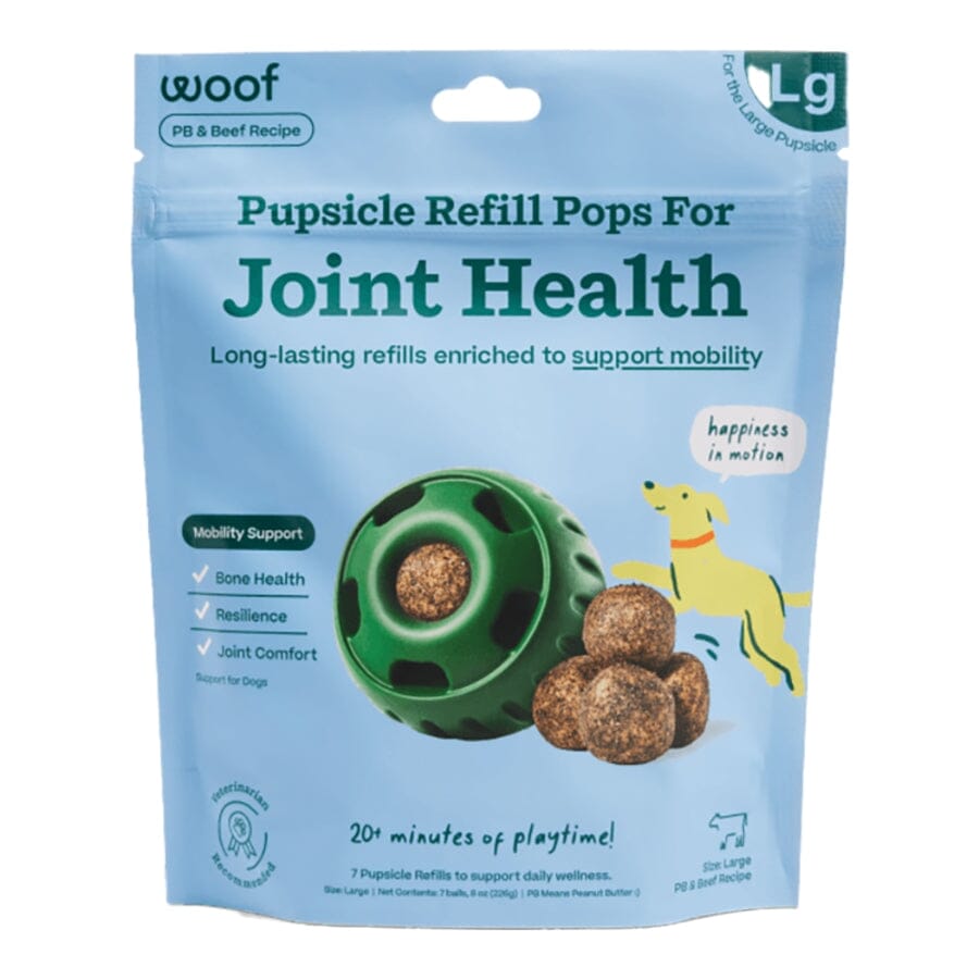 Woof Pops Hip and Joint Support Dog Treats - Pupsicle Refill Pops