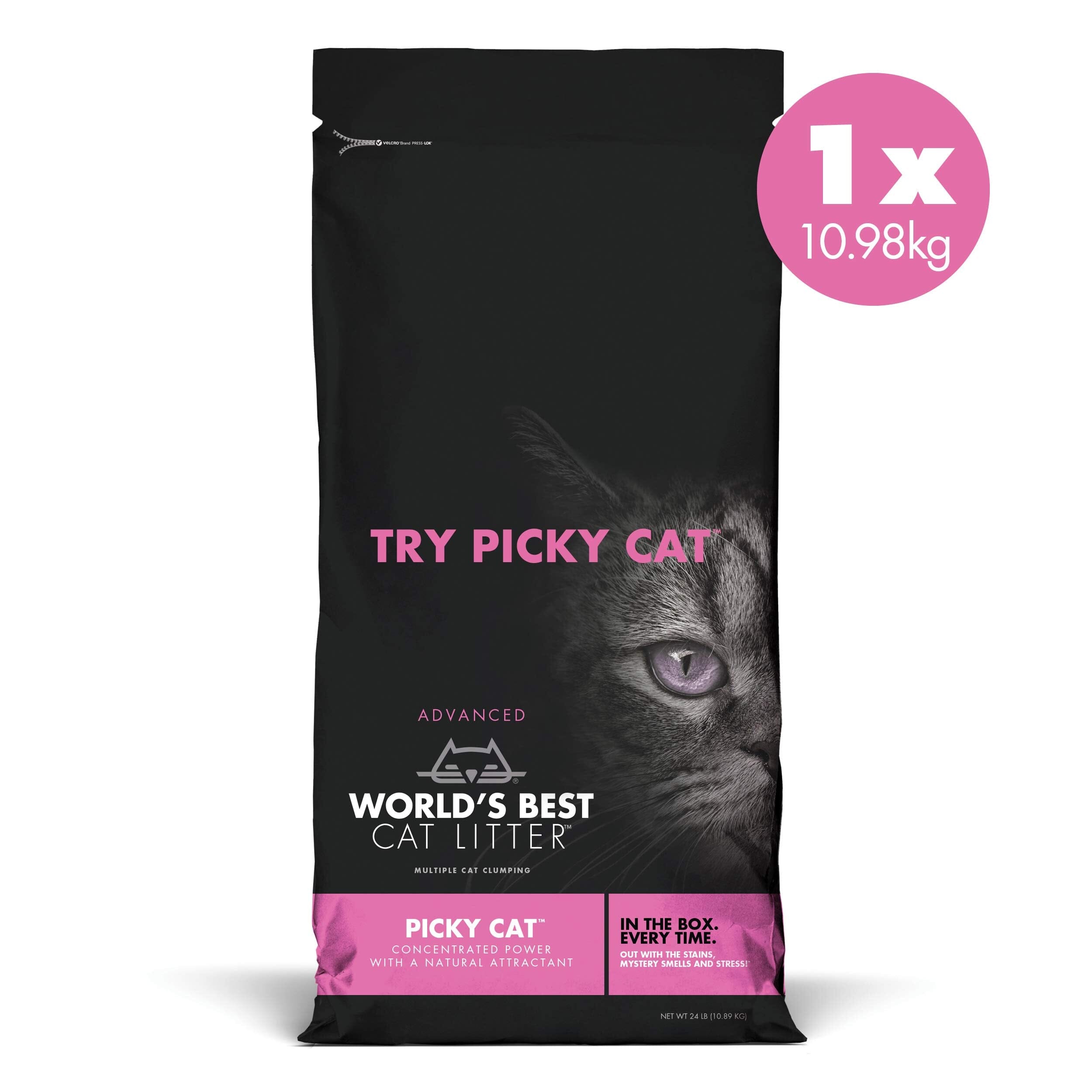 World's Best Cat Litter Picky Cat Advanced Natural Scent Attractant Cat Litter - 24 Lbs  