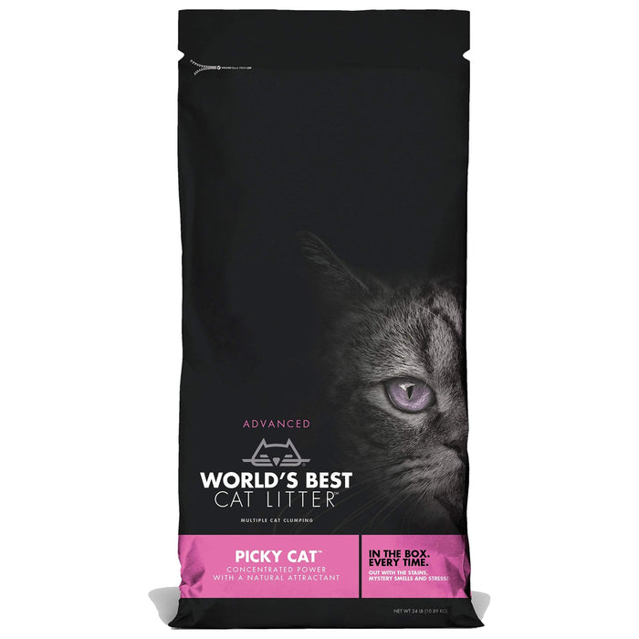 World's Best Cat Litter Picky Cat Advanced Natural Scent Attractant Cat Litter - 24 Lbs