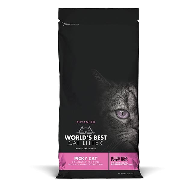 World's Best Cat Litter Pink Bag Picky Cat Litter - 24 lb Bag  