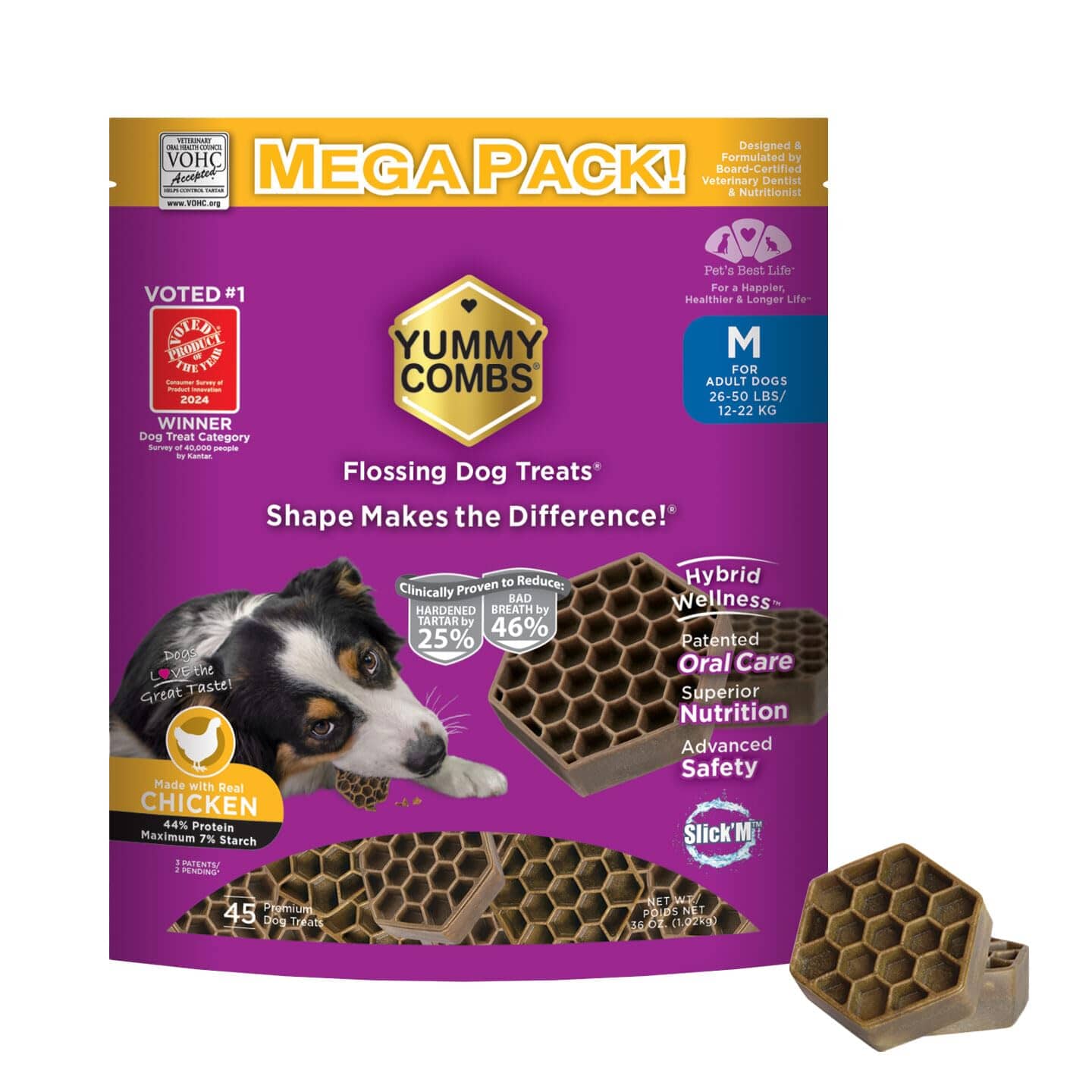 Yummy Combs ReTreater Dental Dog Treats  