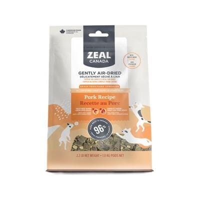 Zeal Grain-Free 96% Meat Pork Recipe with Freeze-Dried Salmon and Pumpkin Gently Air-Dried Dog Food - 2.2 Lbs