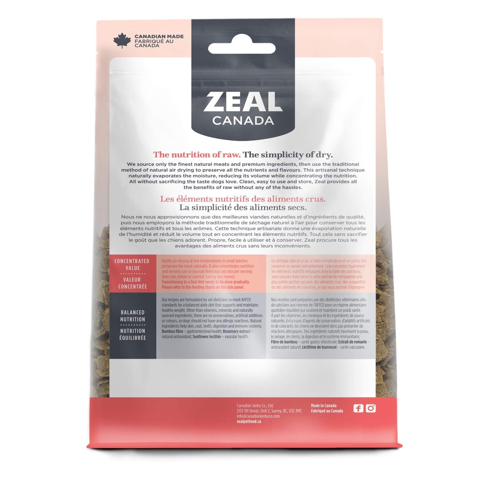 Zeal Grain-Free 96% Salmon Recipe Gently Air-Dried Dog Food - 2.2 Lbs  