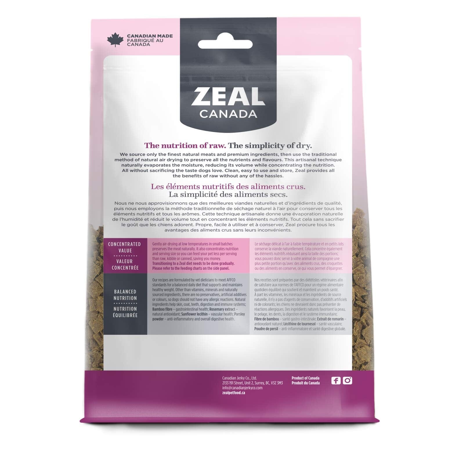 Zeal Grain-Free 96% Turkey Recipe Gently Air-Dried Dog Food - 1 Lb  