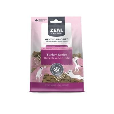 Zeal Grain-Free 96% Turkey Recipe Gently Air-Dried Dog Food - 1 Lb