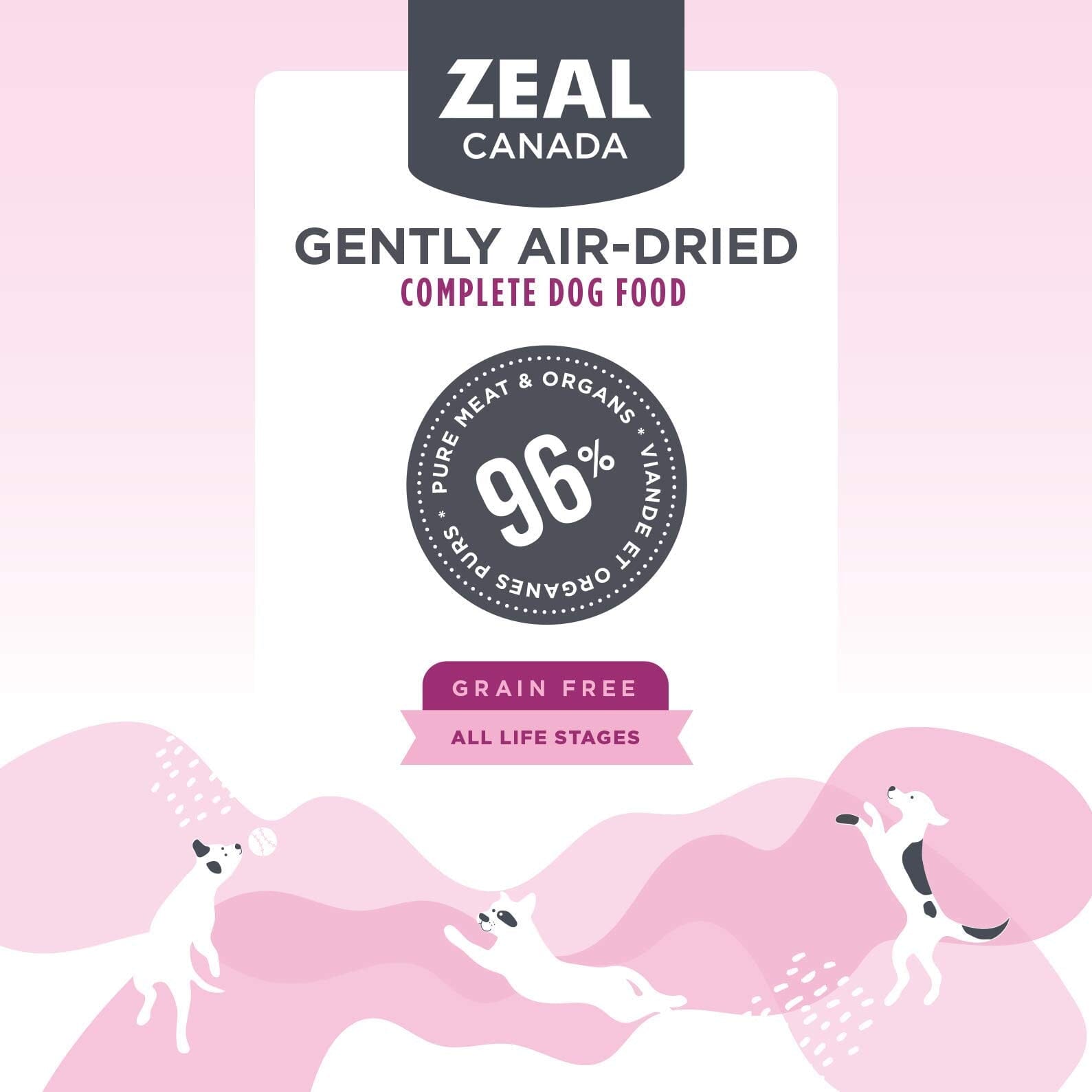 Zeal Grain-Free 96% Turkey Recipe Gently Air-Dried Dog Food - 1 Lb  