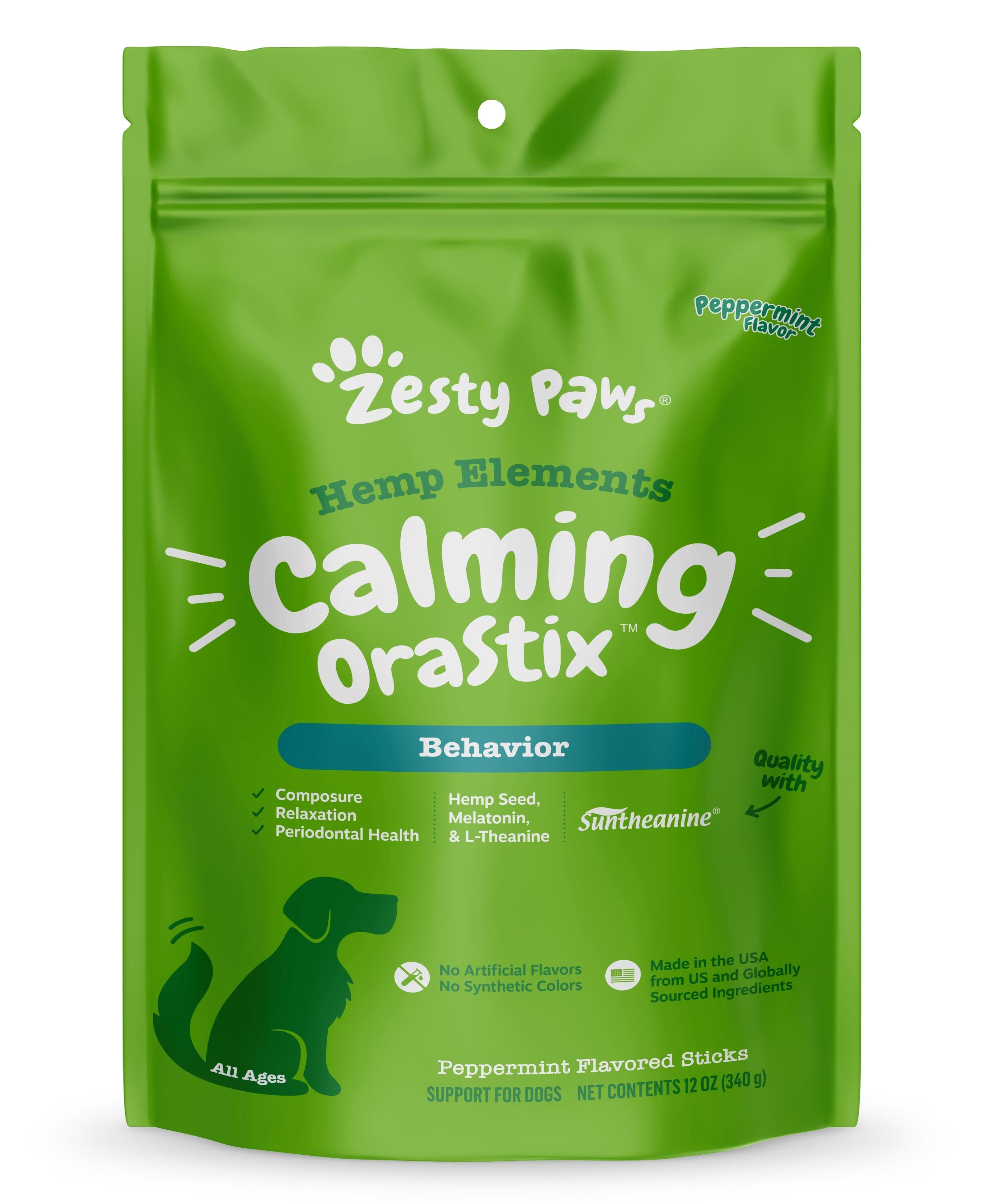 Zesty Paws Hemp Elements Orastix Calming Original Flavor  