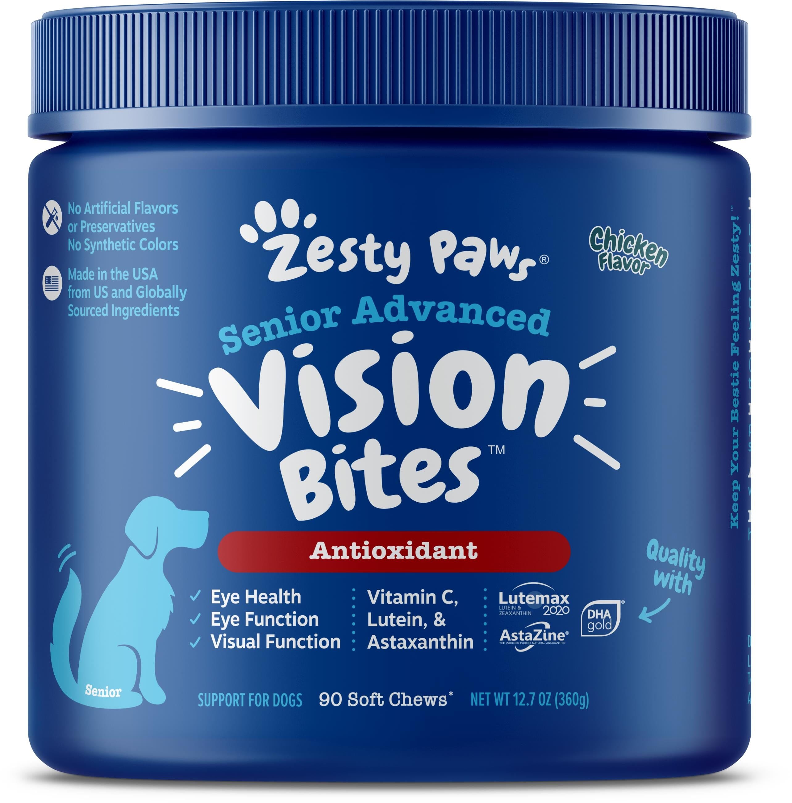 Zesty Paws Senior Advanced Vision Bites  