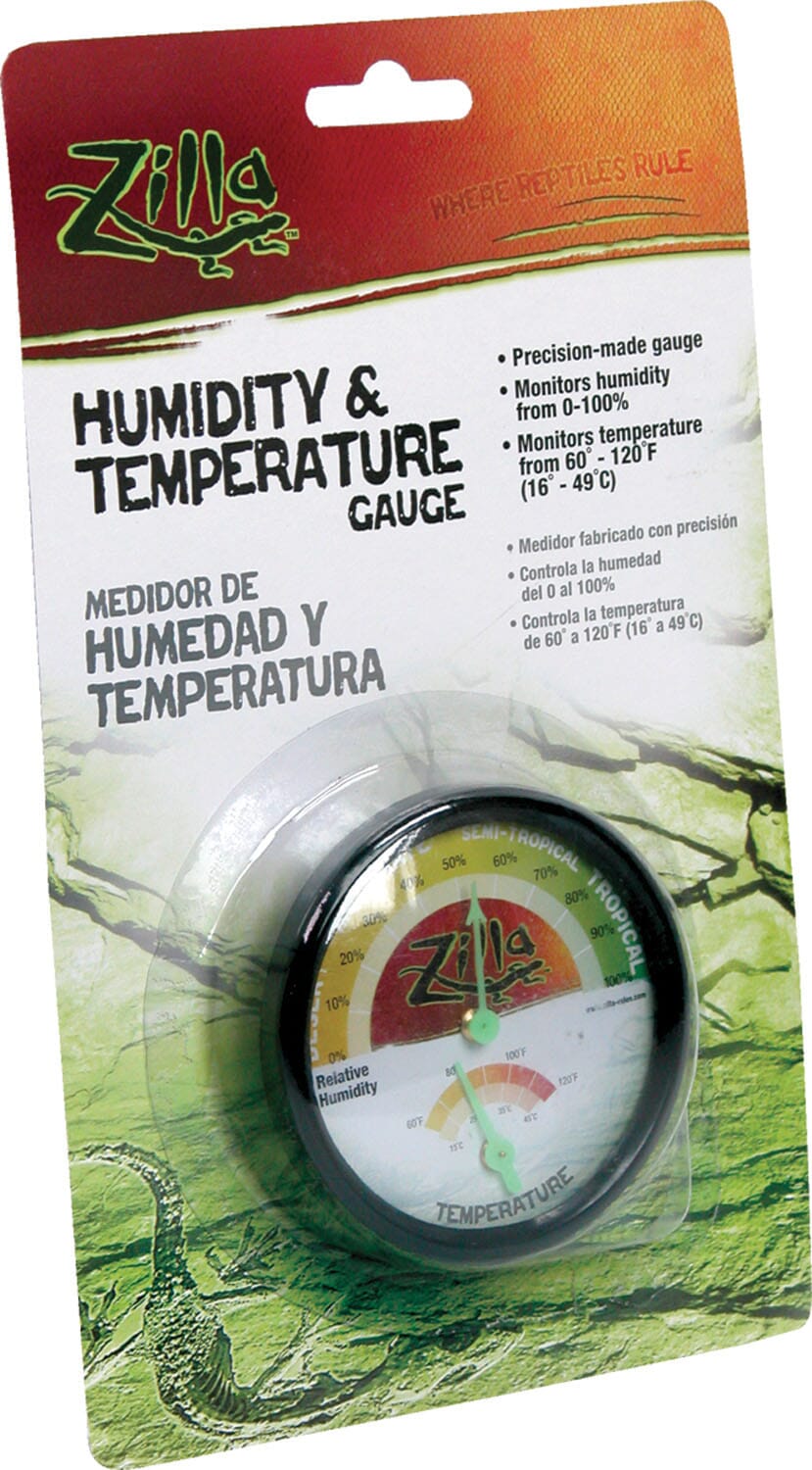 Zilla Humidity and Temperature Guage Dial for Reptiles or Terrariums Default Title