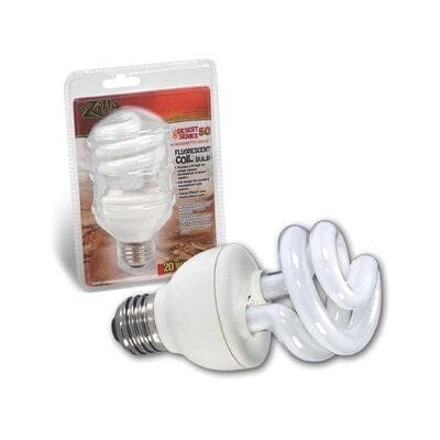 Zilla Pro-Series Desert Terrarium Reptile UVA and UVB Flourescent Coil Bulb - 20 Watt Default Title