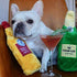 Zippy Paws Happy Hour Crusherz Champagne Bottle Squeak and Crackle Plush Dog Toy  