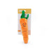 Zippy Paws Kickerz Carrot Plush Catnip Cat Toy - Small  