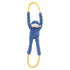 Zippy Paws RopeTugz Monkey Rope and Squeaky Plush Dog Toy - Blue - Large  