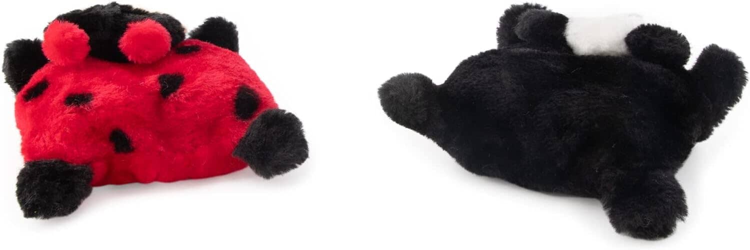 Zippy Paws ZippyClaws Ladybug and Bee Plush Catnip Cat Toy - 2 Pack  